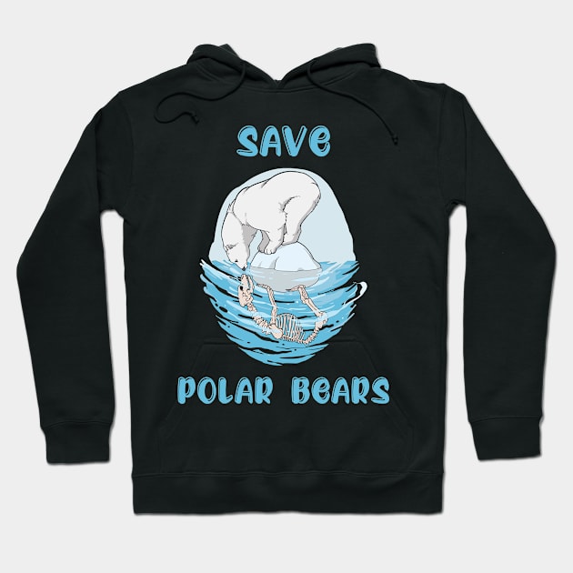 Save Polar Bears Hoodie by Photomisak72